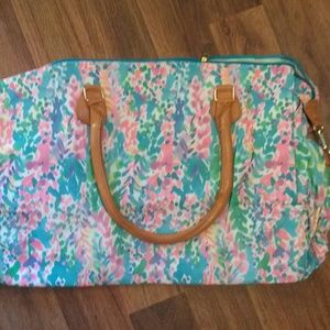 Lilly inspired large Weekender tote